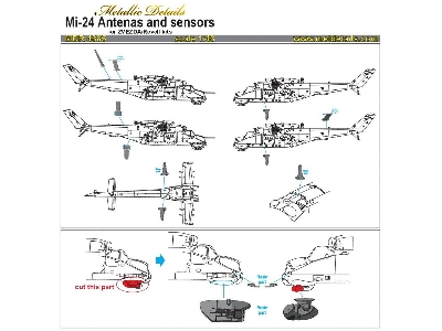 Mil Mi-24 V/Vp - Antennas And Sensors (Designed To Be Used With Revell And Zvezda Kits) - zdjęcie 7