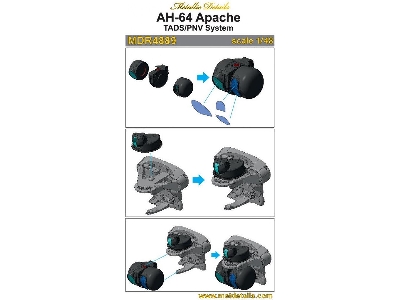 Boeing/Hughes Ah-64 A - Tads/Pnv System (Designed To Be Used With Hasegawa Kits) - zdjęcie 7