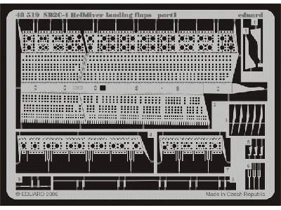  SB2C-4 landing flaps 1/48 - Accurate Miniatures - blaszki - zdjęcie 2