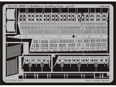  SB2C-4 landing flaps 1/48 - Accurate Miniatures - blaszki - zdjęcie 3