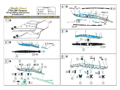 Mcdonnell F3h-2m Demon - Wing Folding Mechanism (Designed To Be Used With Hobby Boss Kits) - zdjęcie 5