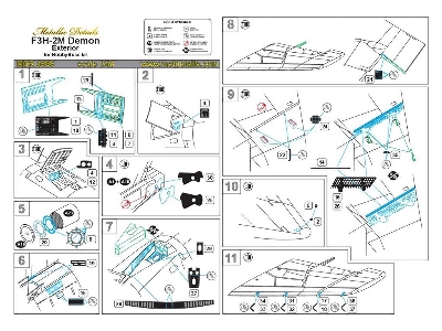Mcdonnell F3h-2m Demon - Exterior Details (Designed To Be Used With Hobby Boss Kits) - zdjęcie 4