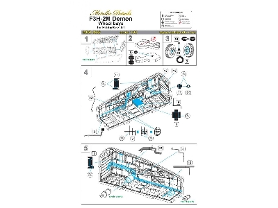 Mcdonnell F3h-2m Demon - Wheel Bays (Designed To Be Used With Hobby Boss Kits) - zdjęcie 8