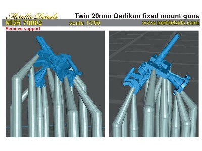 Twin 20 Mm Oerlikon Fixed Mount Guns - zdjęcie 1
