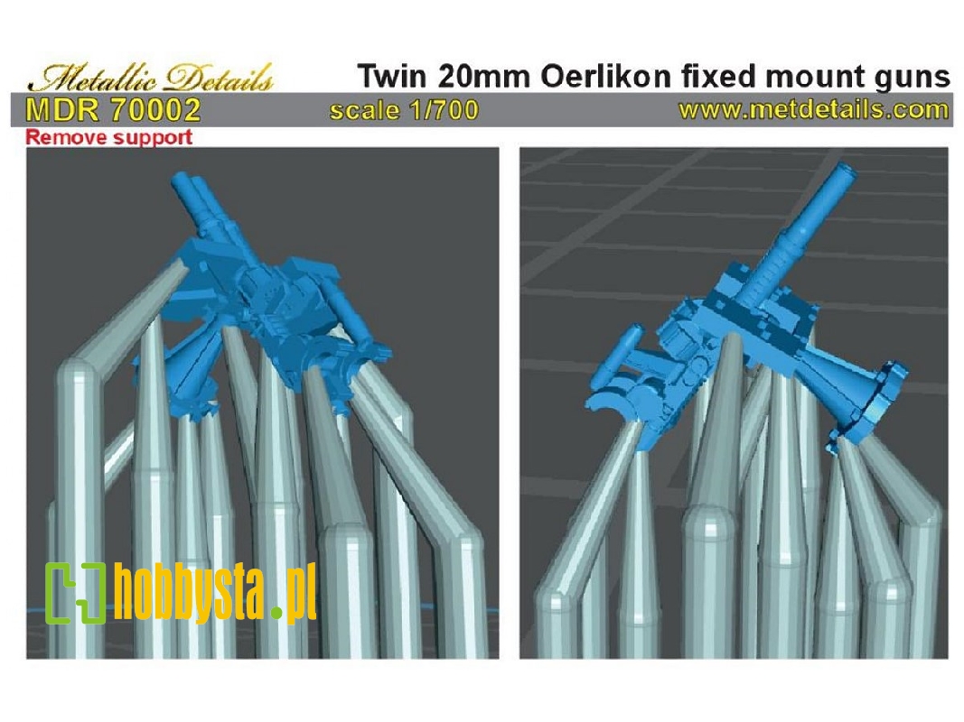 Twin 20 Mm Oerlikon Fixed Mount Guns - zdjęcie 1