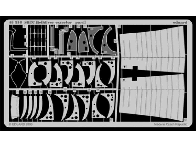  SB2C exterior 1/48 - Accurate Miniatures - blaszki - zdjęcie 1