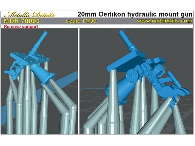 20mm Oerlikon Hydraulic Mount Gun - zdjęcie 1