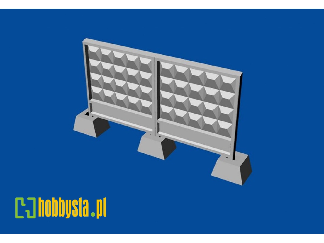 Russian/Soviet Concrete Barrier Type Po-2 In Scale 1:72. The Set Contains 8 Plates And 9 Footing. - zdjęcie 1 Russian/Soviet Concrete Barrier Type Po-2 In Scale 1:72. The Set Contains 8 Plates And 9 Footing. - zdjęcie 1