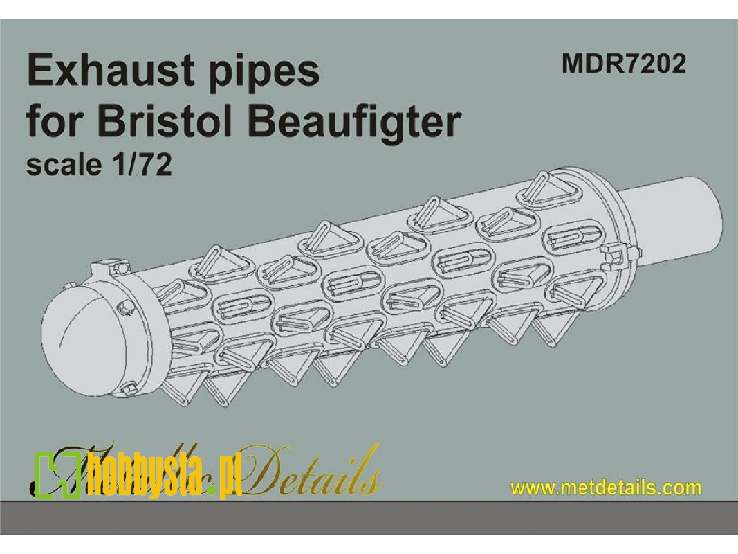 Bristol Beaufighter Mk.Vi/X/21 - Exhaust Pipes (Designed To Be Used With Airfix, Hasegawa And Hobby 2000 Kits) - zdjęcie 1 Bristol Beaufighter Mk.Vi/X/21 - Exhaust Pipes (Designed To Be Used With Airfix, Hasegawa And Hobby 2000 Kits) - zdjęcie 1