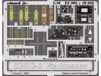  SB2U-3 1/48 - Accurate Miniatures - blaszki - zdjęcie 1