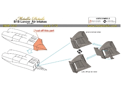 Rockwell B-1 B Lancer - Air Intakes (Designed To Be Used With Monogram And Revell Kits) - zdjęcie 10