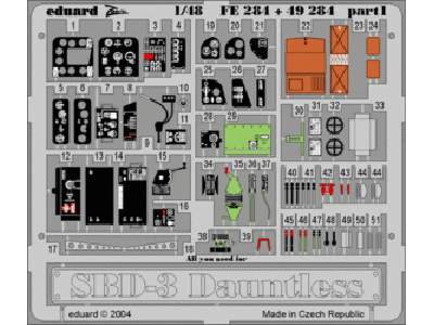  SBD-3 1/48 - Accurate Miniatures - blaszki - zdjęcie 1