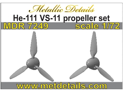 Heinkel He-111 H-6 Vs-11 Propeller Set (Designed To Be Used With Airfix Kits) - zdjęcie 1