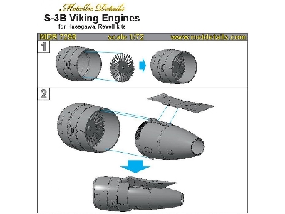 Lockheed S-3 B Viking - Engines (Designed To Be Used With Hasegawa And Revell Kits) - zdjęcie 1