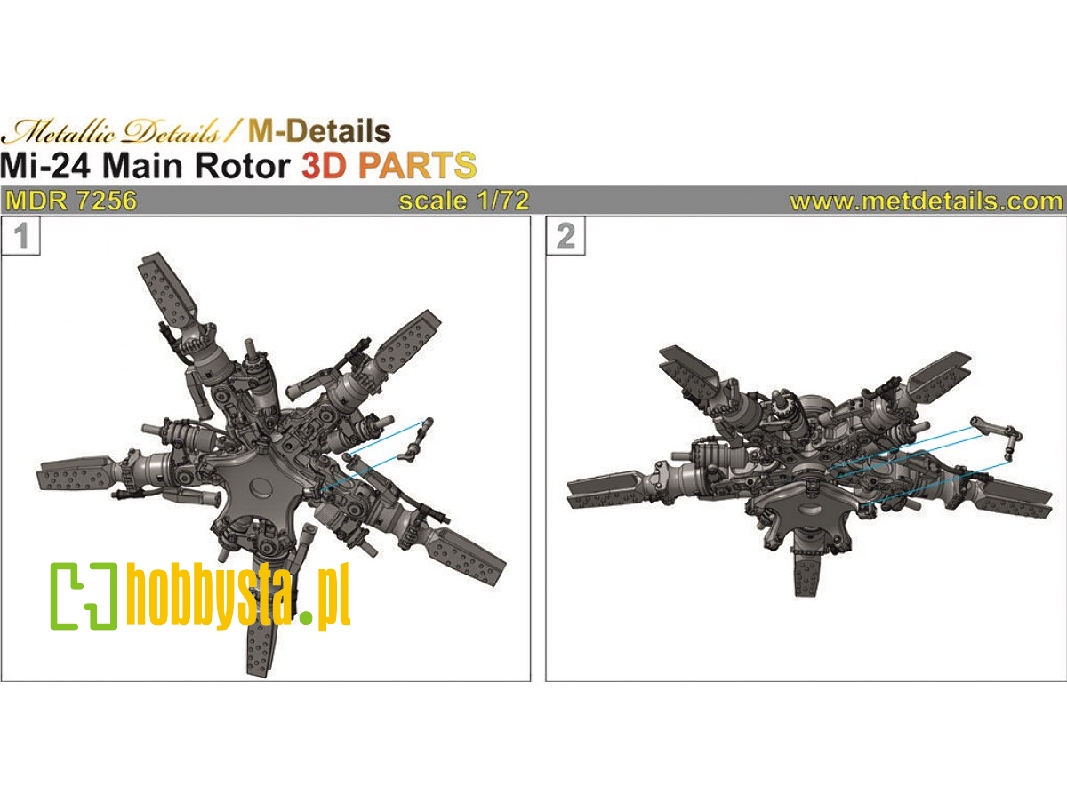 Mil Mi-24 P/Vp - Main Rotor (Designed To Be Used With Zvezda Kits) - zdjęcie 1