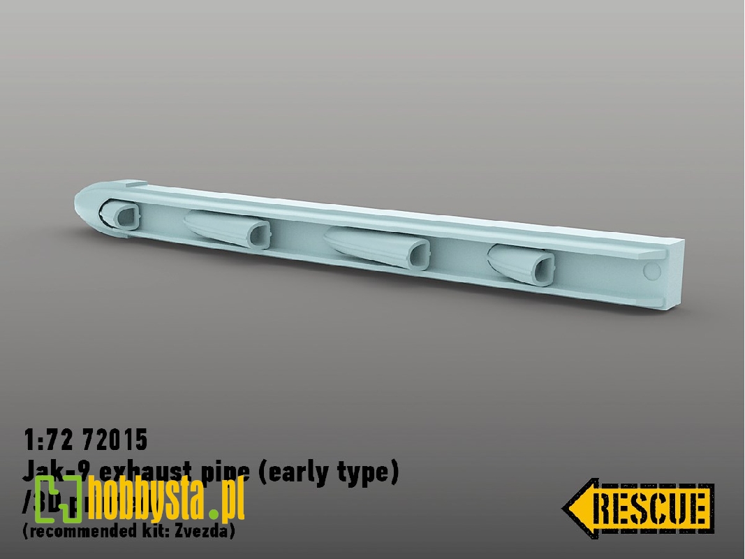 Jak-9 Exhaust Pipe (Early Type) (For Zvezda 7313 Kit) - zdjęcie 1