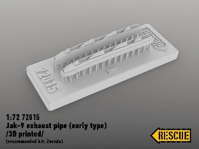 Jak-9 Exhaust Pipe (Early Type) (For Zvezda 7313 Kit) - zdjęcie 2