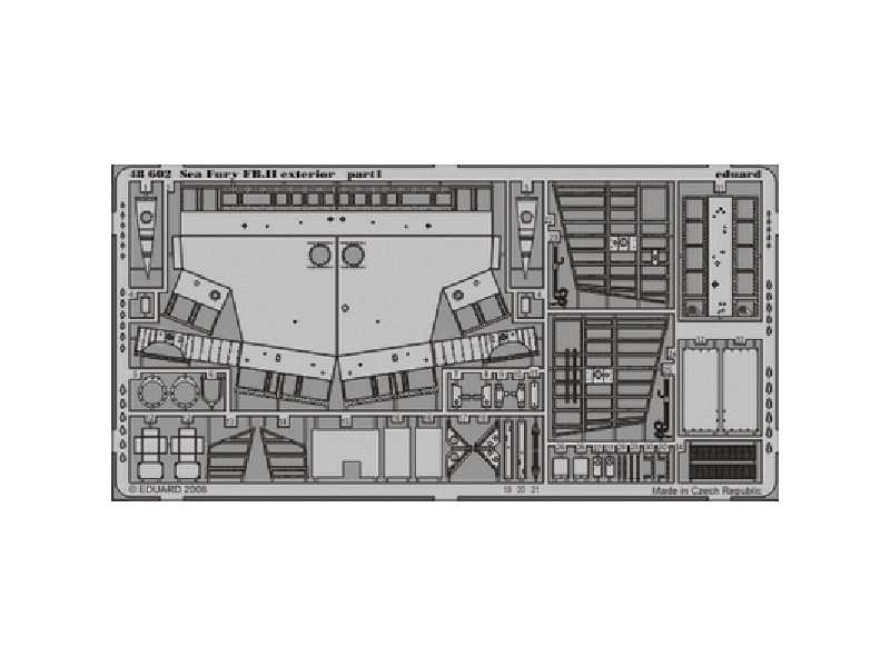  Sea Fury FB. II exterior 1/48 - Trumpeter - blaszki - zdjęcie 1
