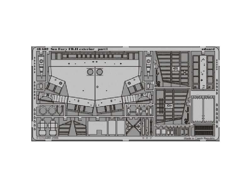 Sea Fury FB. II exterior 1/48 - Trumpeter - blaszki - zdjęcie 1 Sea Fury FB. II exterior 1/48 - Trumpeter - blaszki - zdjęcie 1