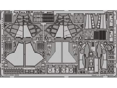  Sea Fury FB. II exterior 1/48 - Trumpeter - blaszki - zdjęcie 3