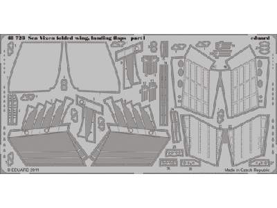  Sea Vixen landing flaps,  folded wing 1/48 - Airfix - blaszki - zdjęcie 1