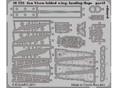  Sea Vixen landing flaps,  folded wing 1/48 - Airfix - blaszki - zdjęcie 3