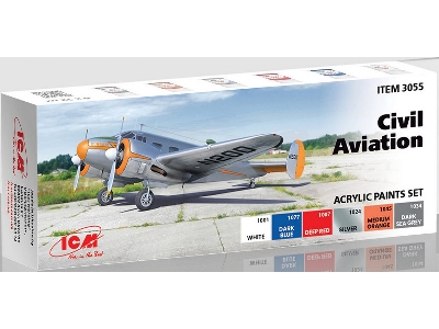 Acrylic Paints Set For Civil Aviation - zdjęcie 1