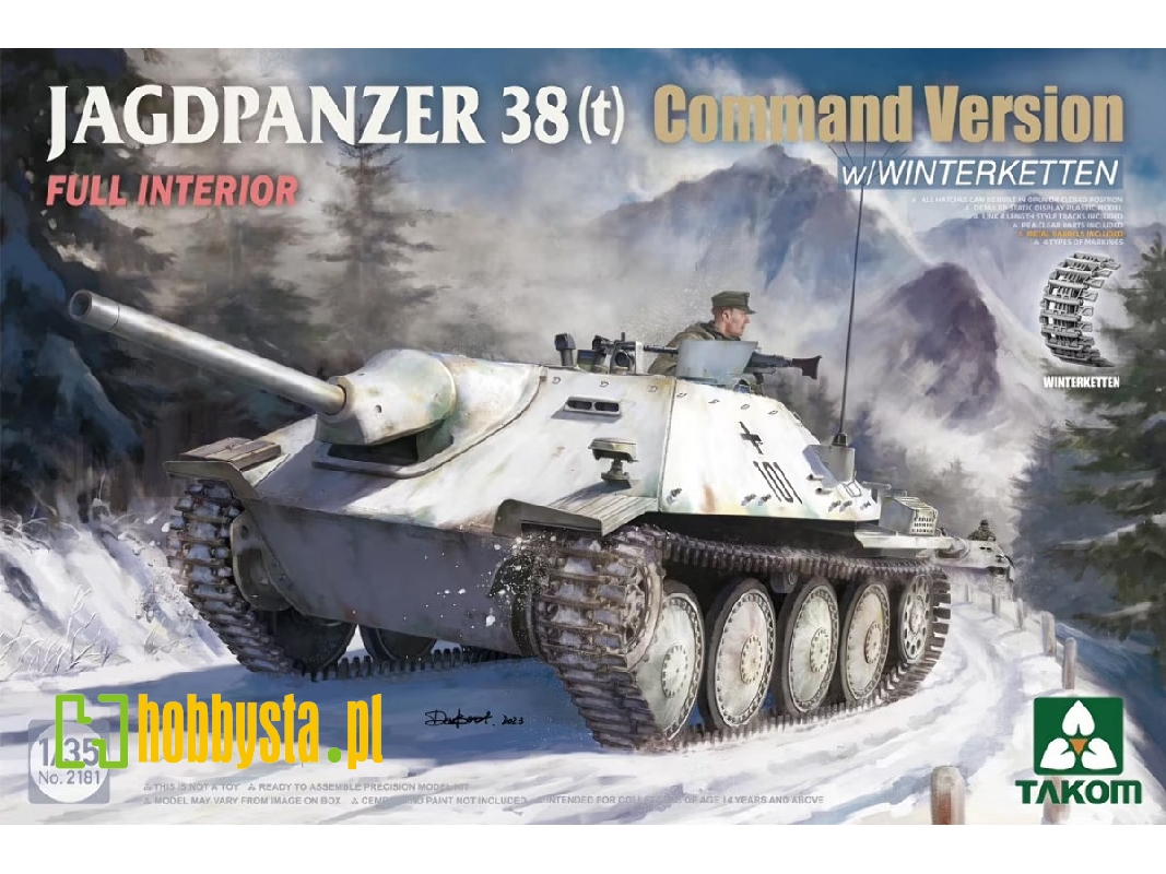 Jagdpanzer 38(T) Hetzer - Command Version With Winterketten - zdjęcie 1 Jagdpanzer 38(T) Hetzer - Command Version With Winterketten - zdjęcie 1