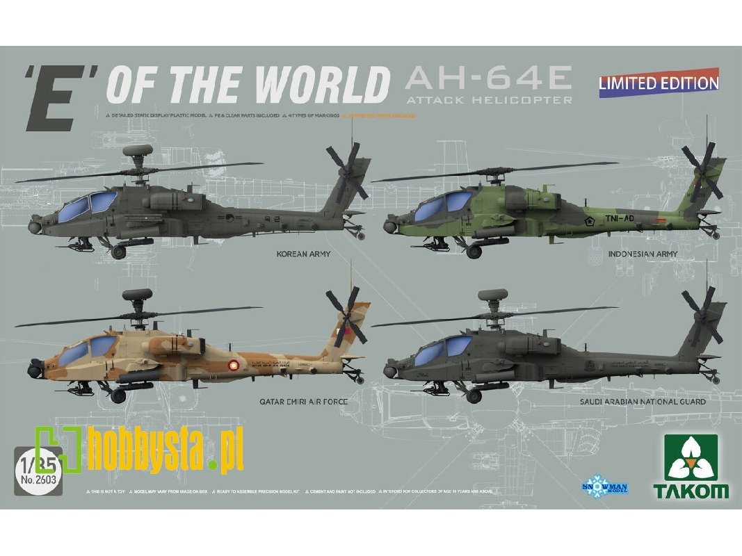 'e' Of The World Ah-64e Attack Helicopter (Limited Edition) - zdjęcie 1