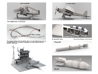 Nakajima B5N2 Kate wraz z mostkiem i fragmentem pokładu lotniskowca Akagi - zdjęcie 3