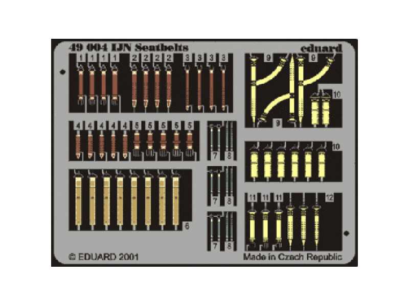 Seatbelts IJN 1/48 - blaszki - zdjęcie 1