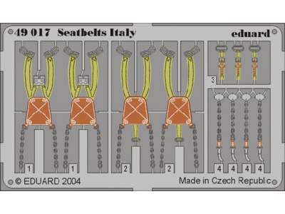  Seatbelts Italy 1/48 - blaszki - zdjęcie 1