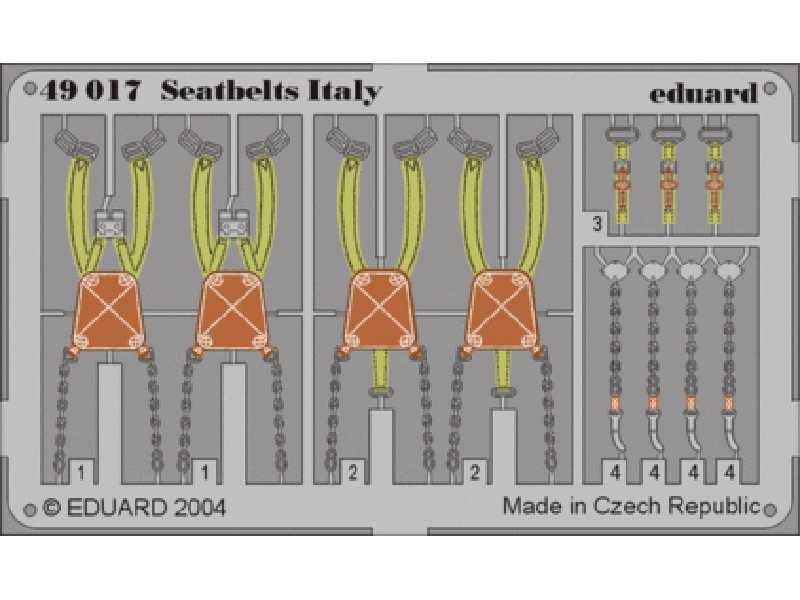  Seatbelts Italy 1/48 - blaszki - zdjęcie 1