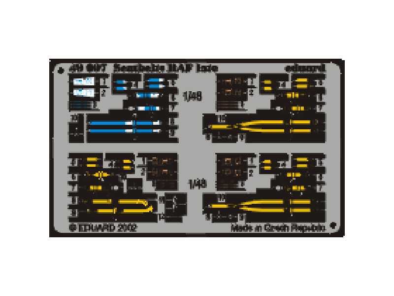  Seatbelts RAF late 1/48 - blaszki - zdjęcie 1