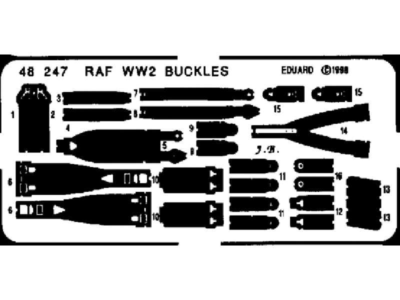 Seatbelts RAF WWII 1/48 - blaszki - zdjęcie 1 Seatbelts RAF WWII 1/48 - blaszki - zdjęcie 1
