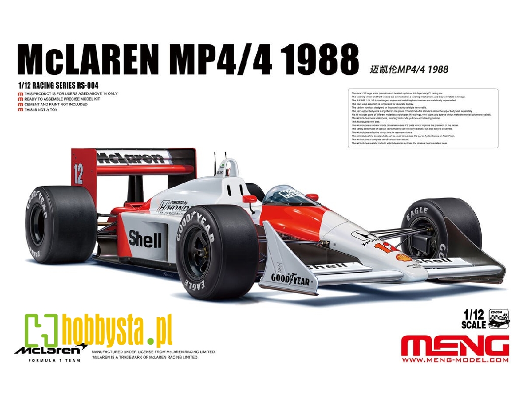 Mclaren Mp4/4 - 1988 - zdjęcie 1 Mclaren Mp4/4 - 1988 - zdjęcie 1