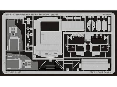  SH-60B interior 1/48 - Italeri - blaszki - zdjęcie 3