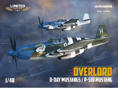 OVERLORD: D-DAY MUSTANGS  / P-51B MUSTANG  DUAL COMBO 1/48 - zdjęcie 2