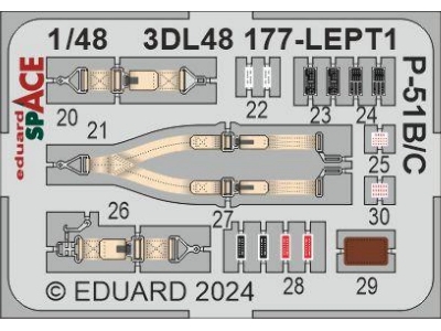 P-51B/ C SPACE 1/48 - EDUARD - zdjęcie 2