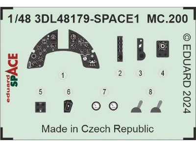 MC.200 SPACE 1/48 - ITALERI - zdjęcie 1