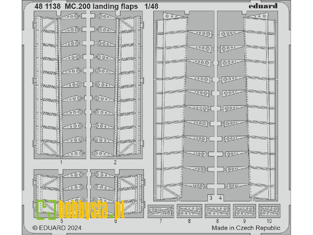 MC.200 landing flaps 1/48 - ITALERI - zdjęcie 1