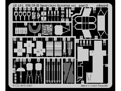  SM 79II Sparviero interior 1/48 - Trumpeter - blaszki - zdjęcie 4