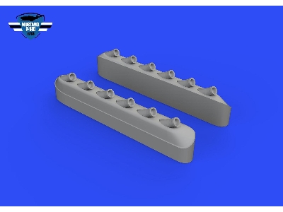 P-51B/ C exhaust stacks w/ fairing 1/48 - EDUARD - zdjęcie 1