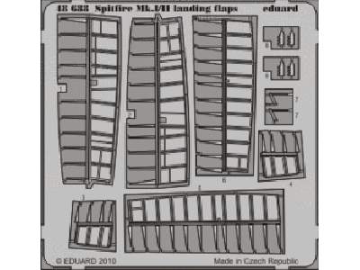  Spitfire Mk. I/II landing flaps 1/48 - Airfix - blaszki - zdjęcie 1