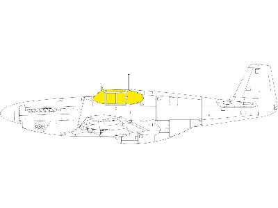 P-51B/ C framed canopy TFace 1/48 - EDUARD - zdjęcie 1