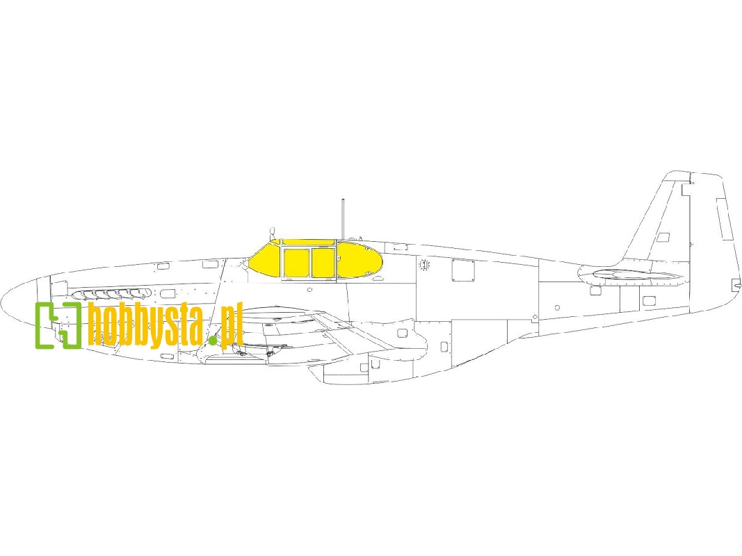 P-51B/ C framed canopy TFace 1/48 - EDUARD - zdjęcie 1