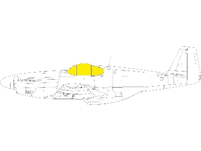 P-51B/ C Malcolm Hood canopy TFace 1/48 - EDUARD - zdjęcie 1