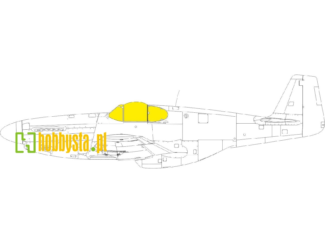 P-51B/ C Malcolm Hood canopy TFace 1/48 - EDUARD - zdjęcie 1