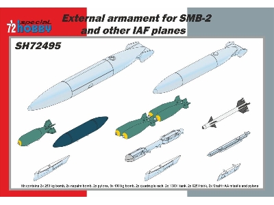 External Armament For Smb-2 And Other Iaf Planes (22 Pcs) - zdjęcie 1