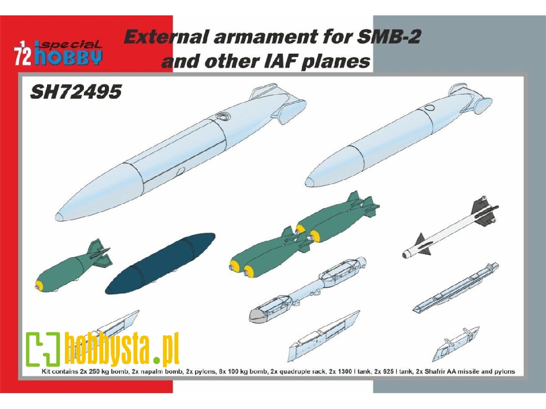 External Armament For Smb-2 And Other Iaf Planes (22 Pcs) - zdjęcie 1 External Armament For Smb-2 And Other Iaf Planes (22 Pcs) - zdjęcie 1
